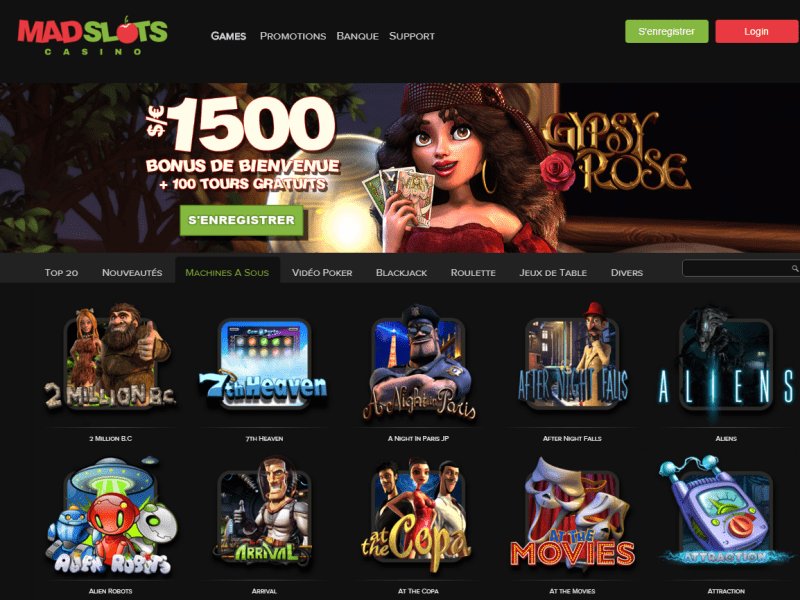 Mad Casino : promotions, bonus codes et tours gratuits en France